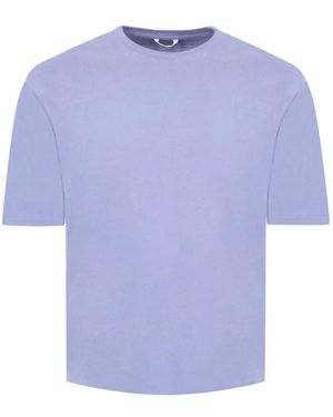AURALEE Brushed-Jersey T-Shirt - Blue