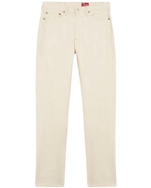 Fortela 992 Johnny Selvedge Five-Pocket Jeans - White