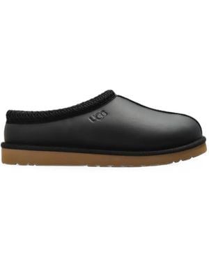 UGG Tasman Leather Slippers - Black