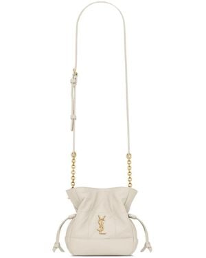Saint Laurent Borsa A Secchiello Jamie Mini - Neutro
