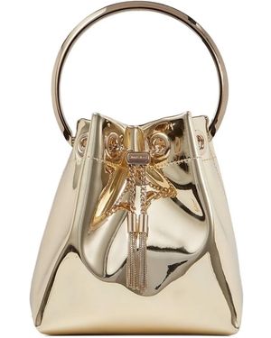 Jimmy Choo Bon Bon top-handle tassel-detail mini bag - Neutro