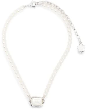 ShuShu/Tong Bow-Detail Necklace - White