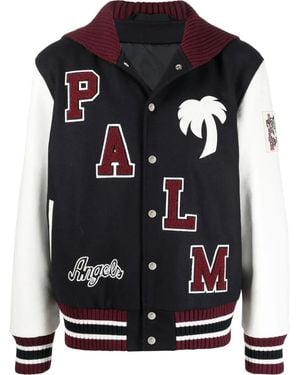 Palm Angels Jackets Blue - Black