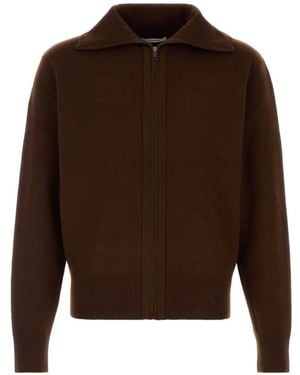 Entire studios Gerippter Cardigan Mit Reißverschluss - Braun