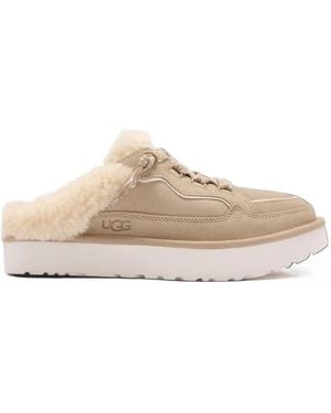 UGG Lowmel Lace-Up Mules - White