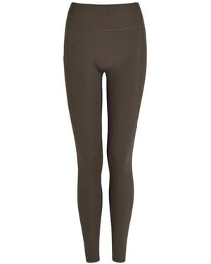 On Shoes Leggins C Detalle Del Logo - Gris