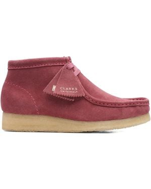 Clarks Wallabee Boots - レッド