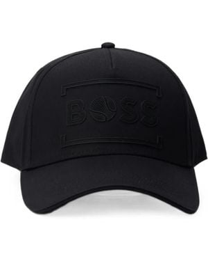 BOSS Logo-Patch Cap - Black