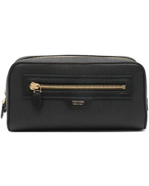 Tom Ford Pochette À Fermeture Zippée - Noir