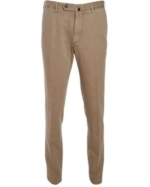 Slowear Logo-Patch Trousers - Natural