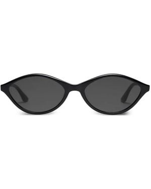 PETER AND MAY Tropiques Oval-Frame Sunglasses - Black