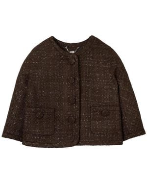 Marc Jacobs Tweed Backwards Lady Jacket - Brown
