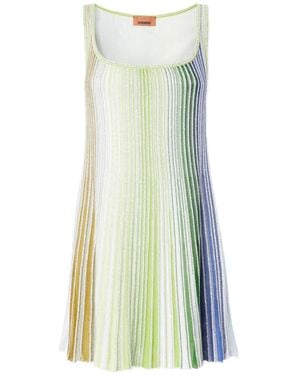 Missoni Striped Mini Dress - Green