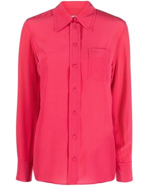 Lanvin Silk Button-Down Shirt - Pink