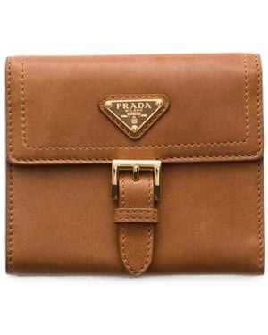 Prada Small Nappa Leather Wallet - Brown