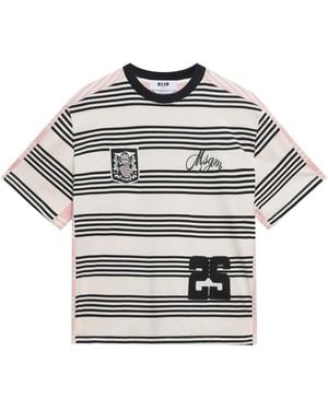 MSGM パネル Tシャツ - グレー