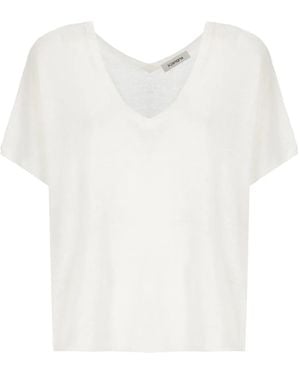 Kangra T-Shirt À Col V - Blanc