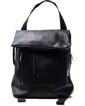 Rick Owens Leather Backpack - Black