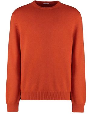 Malo Pull En Cachemire À Col Rond - Orange