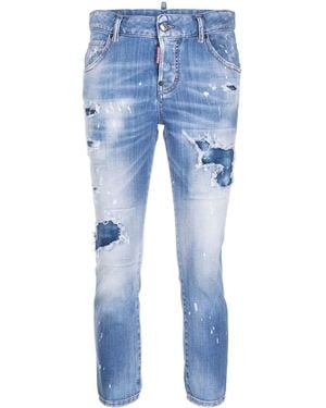 DSquared² Vaqueros Acampanados Con Efecto Envejecido - Azul