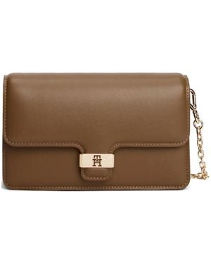 Tommy Hilfiger Logo-Detail Cltuch Bag - Brown