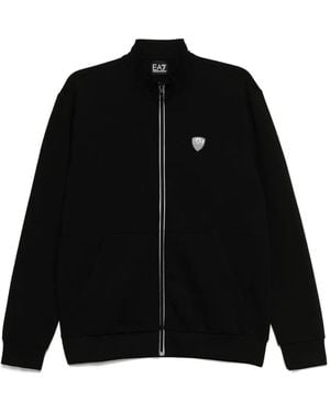 EA7 Zip-Up Sweat Jacket - Black