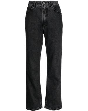 Rachel Comey Mid-Rise Flared Faded Jeans - Black