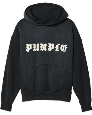 Purple Brand ロゴ パーカー - ブラック