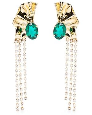 Sterling King Kiki Crystal Drop Earrings - Metallic