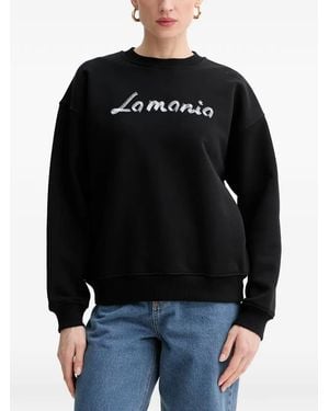 La Mania Sweat Fiora À Logo Imprimé - Black
