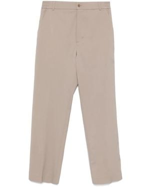 Moncler Gabardine Tailored Trousers - Natural