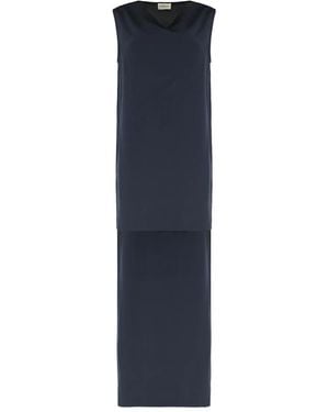 P.A.R.O.S.H. P.A.R.O..H. Mini Silk Dress - Blue