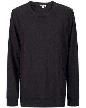 James Perse Crew-Neck Sweatshirt - Blue