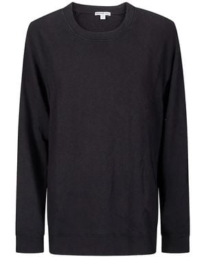James Perse Crew-Neck Sweatshirt - Blue