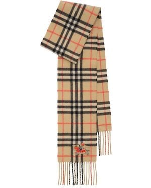 Burberry Écharpe Frangée À Carreaux - Métallisé