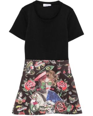 The Artistylist Short-Sleeve Mini Dress - Black