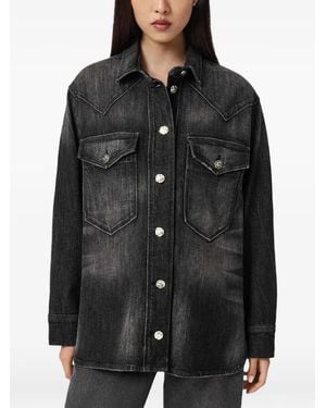 AllSaints Bryn Buttoned Pocket Shirt - Black