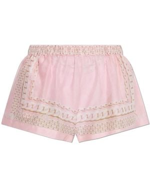 Versace プリント ショートパンツ - ピンク
