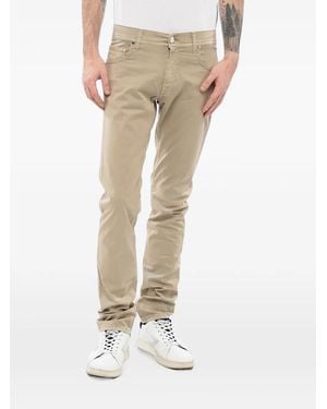 Corneliani Pantalon Lazise À Coupe Cinq Poches - Natural