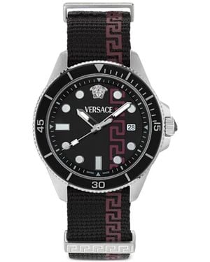 Versace Greca Force 42Mm Watch - Black