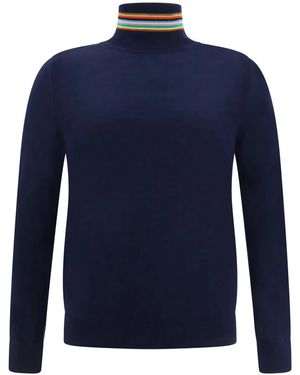 Paul Smith タートルネック セーター - ブルー