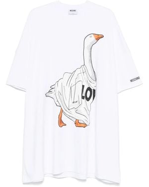 Moschino Couture Goose Dress - White