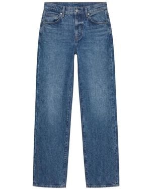 Reformation Vaqueros Val 90S Con Trabillas - Azul