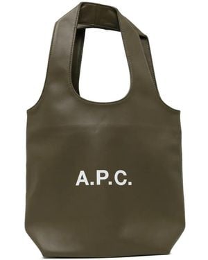 A.P.C. Ninon Tote Bag - Green
