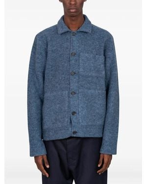 Universal Works Button-Up Shirt Jacket - Blue