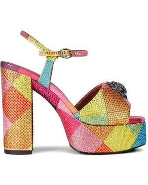 Kurt Geiger Kensington Embellished Platform Sandals - Pink