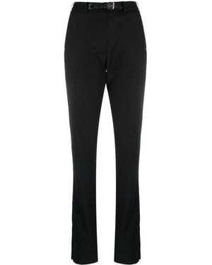 16Arlington Slim-Cut Belted Pants - Black