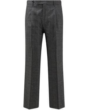 Germano 1952 Check-Pattern Pleated Trousers - Grey