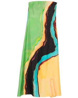 Christopher Esber Robe-Bustier Longue Aura - Green