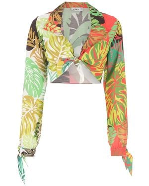 Amir Slama Palm Leaf Print Shirt - Multicolour